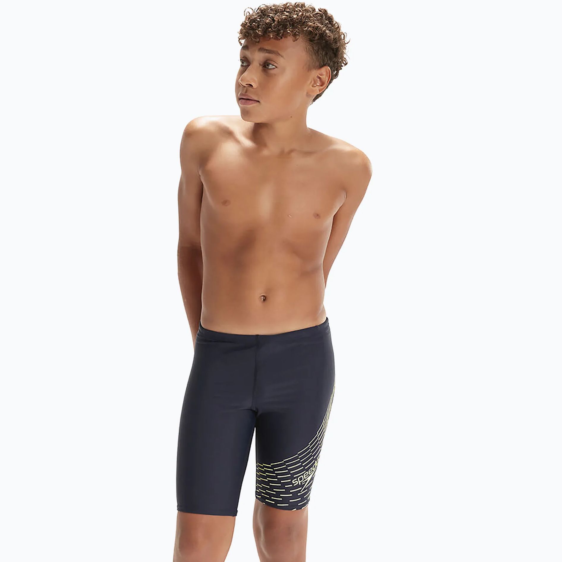 SPEEDO ERKEK ÇOCUK YÜZÜCÜ MAYOSU MEDLEY LOGO JAM JM NAVY GREEN 8-1241106865