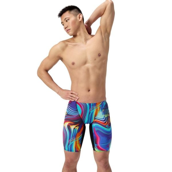 SPEEDO ERKEK YARIŞ MAYOSU LZR VALOR 2.0 JAM AM BLK MLT 8-1586119137