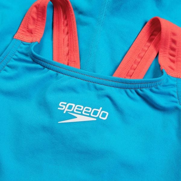 SPEEDO KIZ ÇOCUK YARIŞ MAYOSU ECO END+ KSKN JF BLUE/GRN/PURPLE 8-15822H687