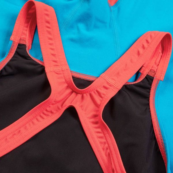 SPEEDO KIZ ÇOCUK YARIŞ MAYOSU ECO END+ KSKN JF BLUE/GRN/PURPLE 8-15822H687