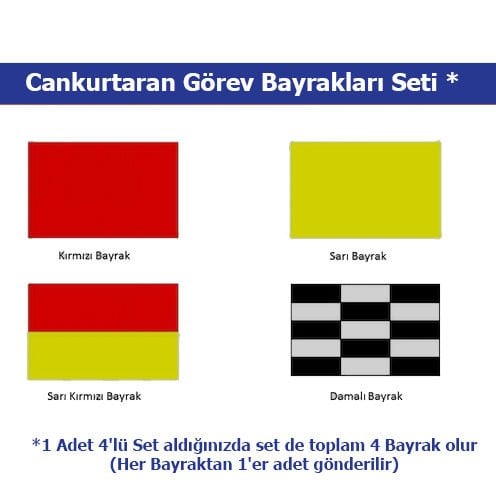 Cankurtaran Görev Bayrakları Seti