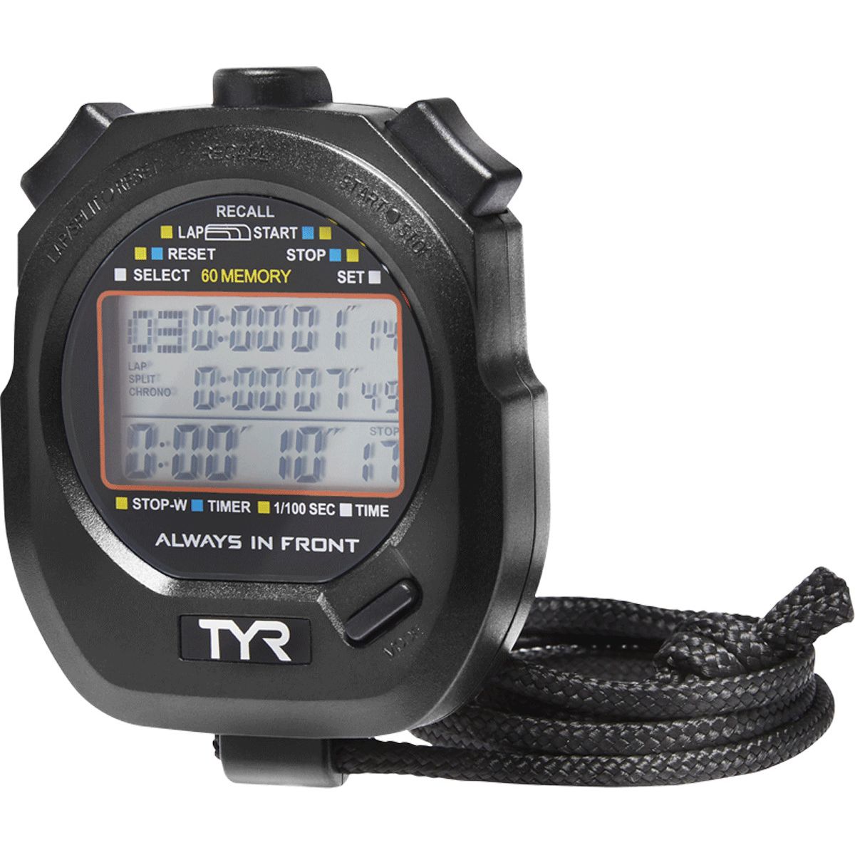 TYR KRONOMETRE Z200 STOP WATCH BLACK LSWSTOP001