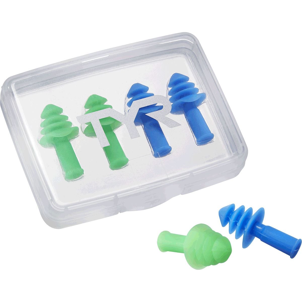 TYR KULAK TIKACI ERGO FLEX EARPLG 4PK BLUE/GREEN LERFL4PK487