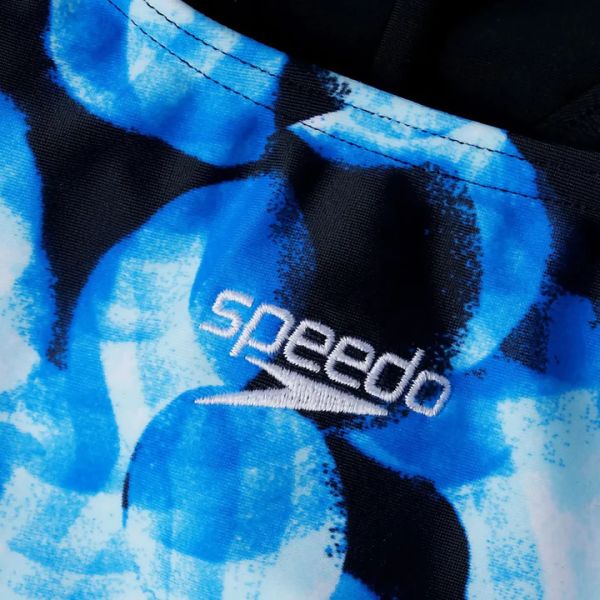 SPEEDO KIZ ÇOCUK YÜZÜCÜ MAYOSU ALV SPLSHBK JF BLACK BLUE 8-07386H220