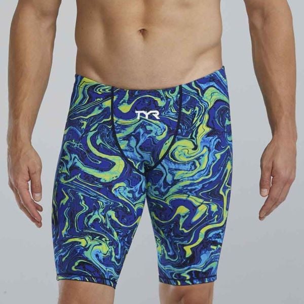 TYR ERKEK YARIŞ MAYOSU M THRESHER JAM HYP BLUE/GREEN TPHMN6AF487