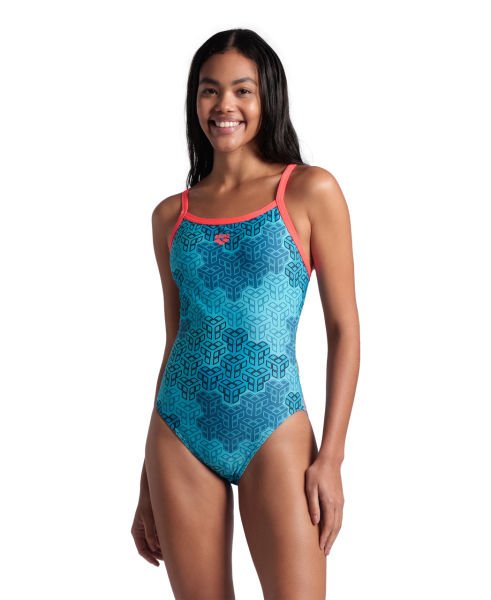 ARENA BAYAN YÜZÜCÜ MAYOSU WOMEN'S ARENA CAMO KIKKO SWIMSUIT CHALLE 007160480