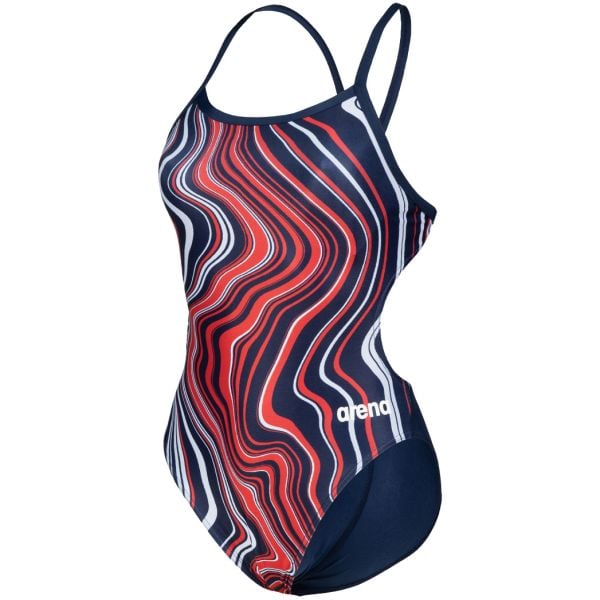 ARENA BAYAN YÜZÜCÜ MAYOSU WOMEN'S SWIMSUIT CHALLENGE BACK MARBLED 005562740 YZM