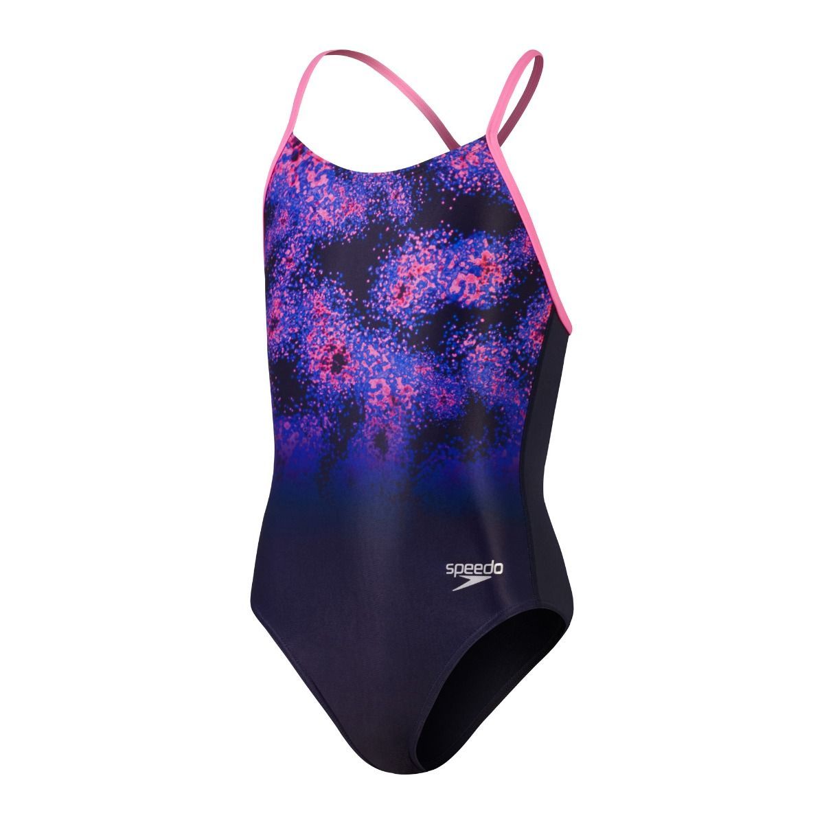 SPEEDO KIZ ÇOCUK YÜZÜCÜ MAYOSU PLMT LINE BK 1PC JF NAVY PINK 8-00350015875