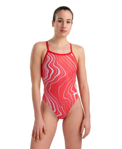 ARENA BAYAN YÜZÜCÜ MAYOSU WOMEN'S SWIMSUIT CHALLENGE BACK MARBLED 005562450