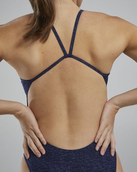 TYR KADIN YÜZÜCÜ MAYOSU LAPPED CUTOUTFIT NAVY CLAP7A401