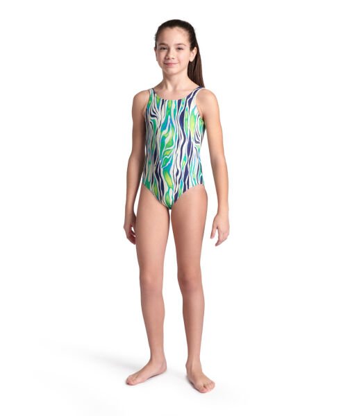 ARENA KIZ ÇOCUK YÜZÜCÜ MAYO GIRL'S ARENA WATER PRINT SWIMSUIT ONE PIECE 007319601