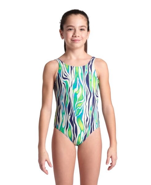 ARENA KIZ ÇOCUK YÜZÜCÜ MAYO GIRL'S ARENA WATER PRINT SWIMSUIT ONE PIECE 007319601