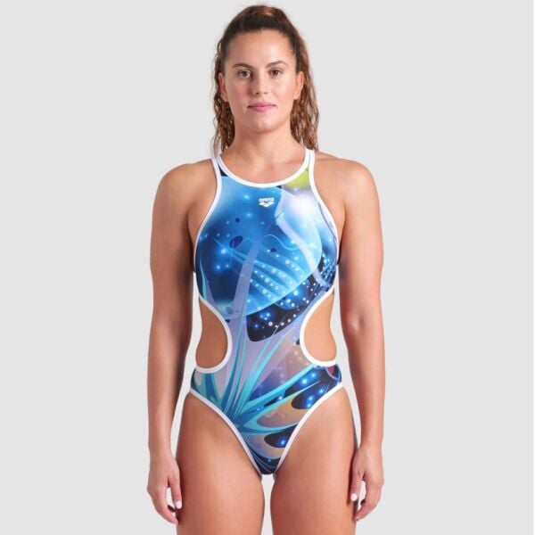 ARENA BAYAN YÜZÜCÜ MAYOSU WOMEN'S ARENA ONE PRINT SWIMSUIT TECH BACK 008835150