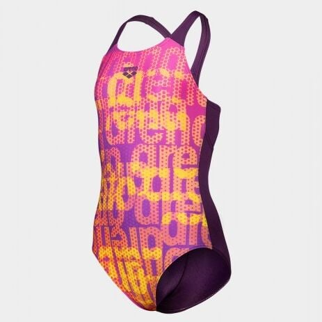ARENA KIZ ÇOCUK YÜZÜCÜ MAYOSU GIRL'S ARENA MULTI COLOURS SWIMSUIT V BACK 009007909