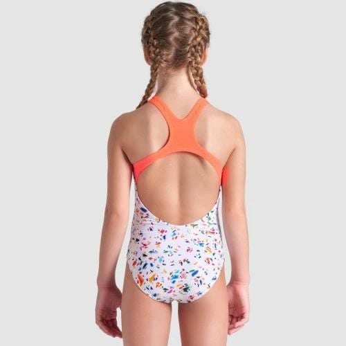 ARENA KIZ ÇOCUK YÜZÜCÜ MAYOSU GIRL'S ARENA CONFETTI SWIMSUIT SWIM PRO BACK 009089750
