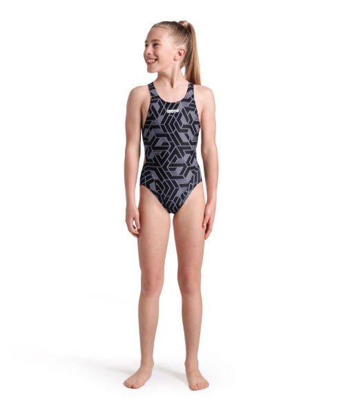 ARENA KIZ ÇOCUK YÜZÜCÜ MAYO GIRL'S ARENA ESCAPE SWIMSUIT SWIM TECH L 008475500