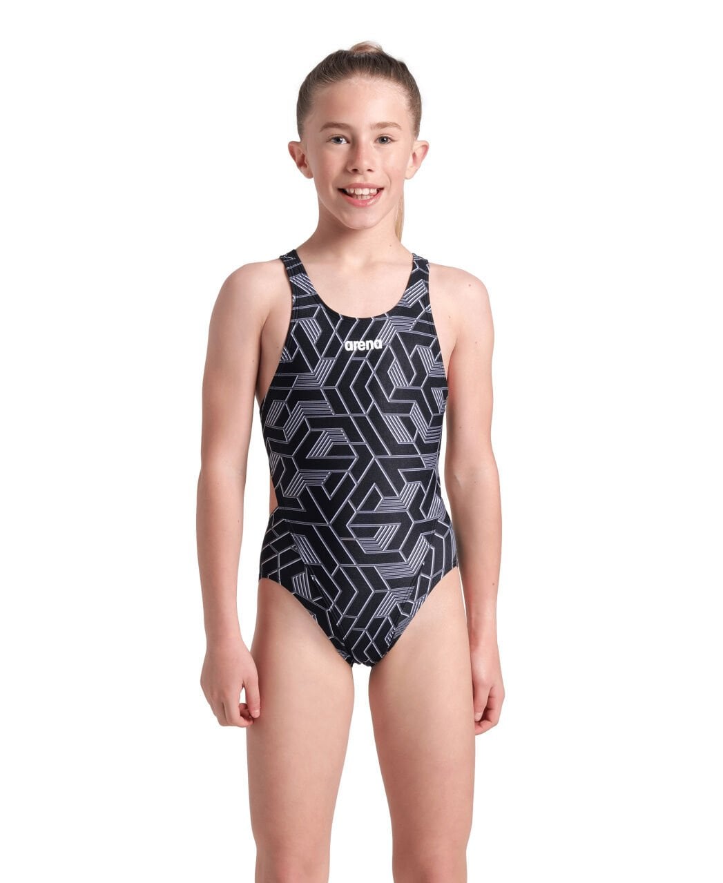 ARENA KIZ ÇOCUK YÜZÜCÜ MAYO GIRL'S ARENA ESCAPE SWIMSUIT SWIM TECH L 008475500