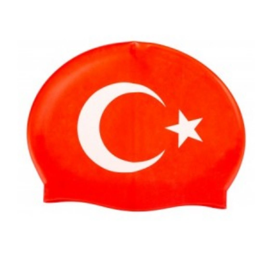 Kırmızı Bone Üzerine Ay Yıldız Baskılı Bone