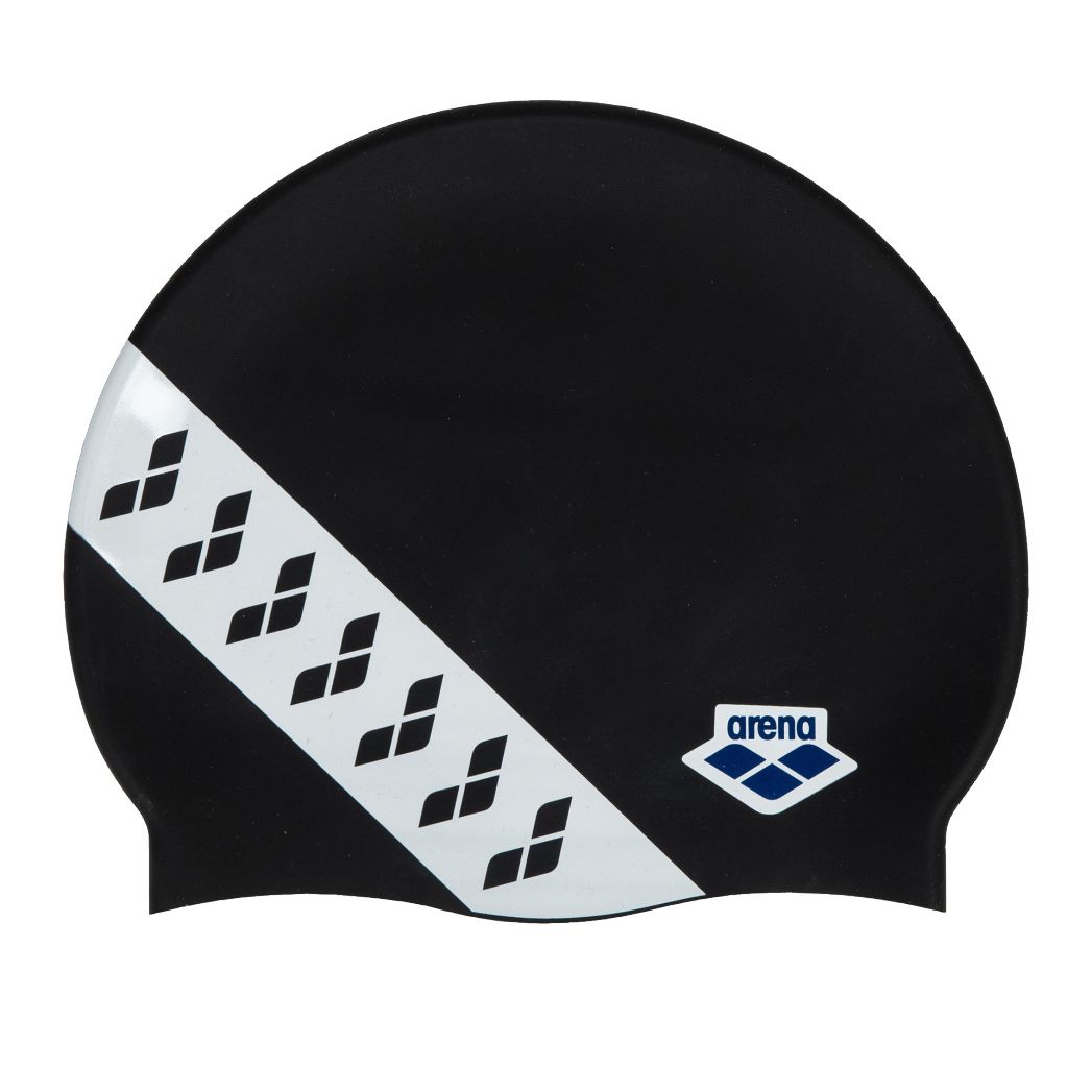 ARENA SİYAH YÜZÜCÜ SİLİKON BONE ICONS TEAM STRIPE CAP 001463111