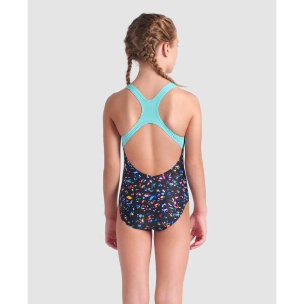 ARENA KIZ ÇOCUK YÜZÜCÜ MAYOSU GIRL'S ARENA CONFETTI SWIMSUIT SWIM PRO BACK 009089550