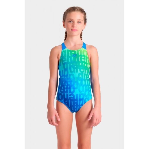 ARENA KIZ ÇOCUK YÜZÜCÜ MAYOSU GIRL'S ARENA MULTI COLOURS SWIMSUIT V BACK 009007808