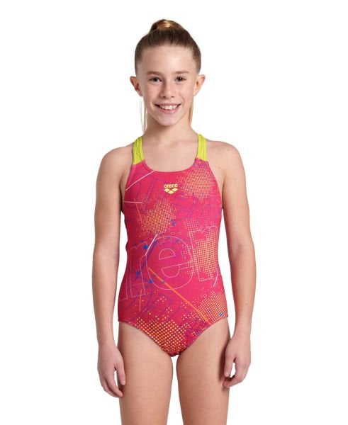 ARENA KIZ ÇOCUK YÜZÜCÜ MAYOSU GIRL'S ARENA GALACTIC SWIMSUIT SWIM PRO BACK 005923960