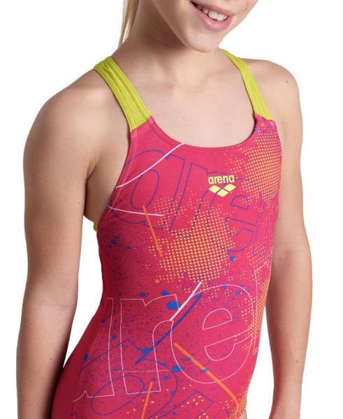 ARENA KIZ ÇOCUK YÜZÜCÜ MAYOSU GIRL'S ARENA GALACTIC SWIMSUIT SWIM PRO BACK 005923960