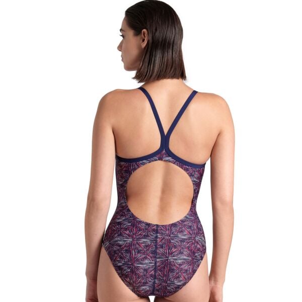 ARENA BAYAN YÜZÜCÜ MAYOSU WOMEN'S ARENA ABSTRACT TILES SWIMSUIT LIGHTDROP 007141417