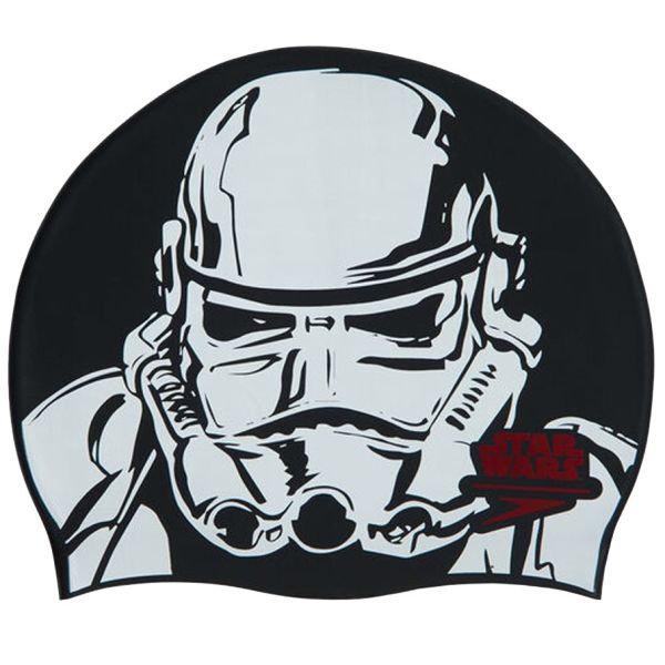 SPEEDO STAR WARS BASKILI SİLİKON UNISEX YÜZÜCÜ BONESİ SLOGAN PRT CAP AU BLACK/WHITE 8-08385C853