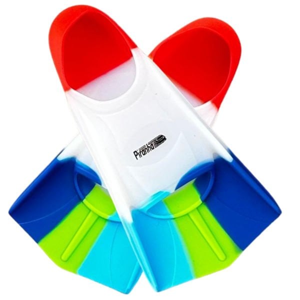 Yeni Çok Renkli Piranha Silikon Yüzücü Kısa Ayak Paleti