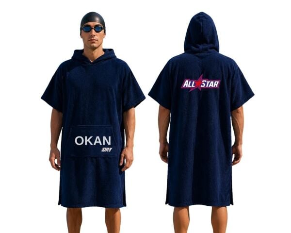AllStar Spor Okulları Özel Tasarım Baskılı Dry Panço Kırmızı