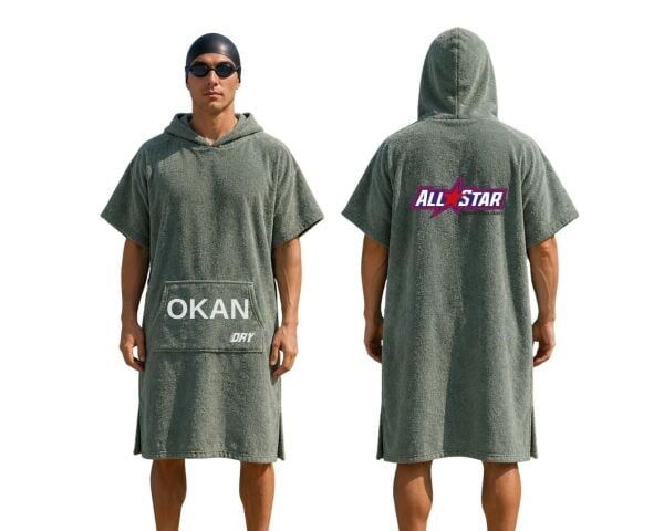 AllStar Spor Okulları Özel Tasarım Baskılı Dry Panço Kırmızı