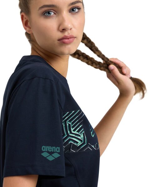 ARENA UNISEX KISA KOLLU TİŞÖRT T-SHIRT LOGO COTTON 005336706