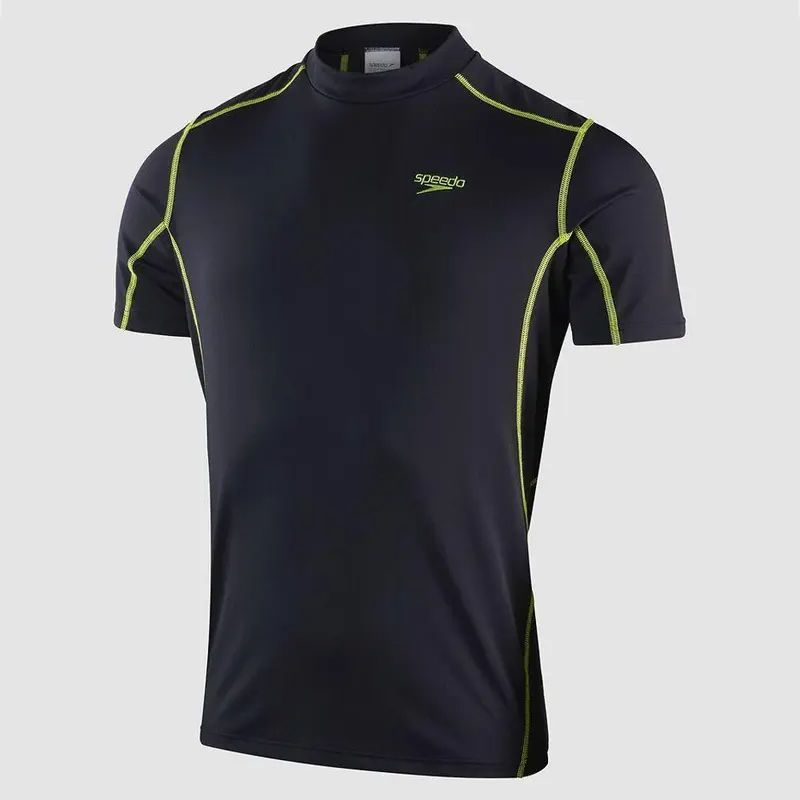 SPEEDO ERKEK UV KORUMALI ÜST TECH SS RASH TOP AM BLKLIME 8-13495G604