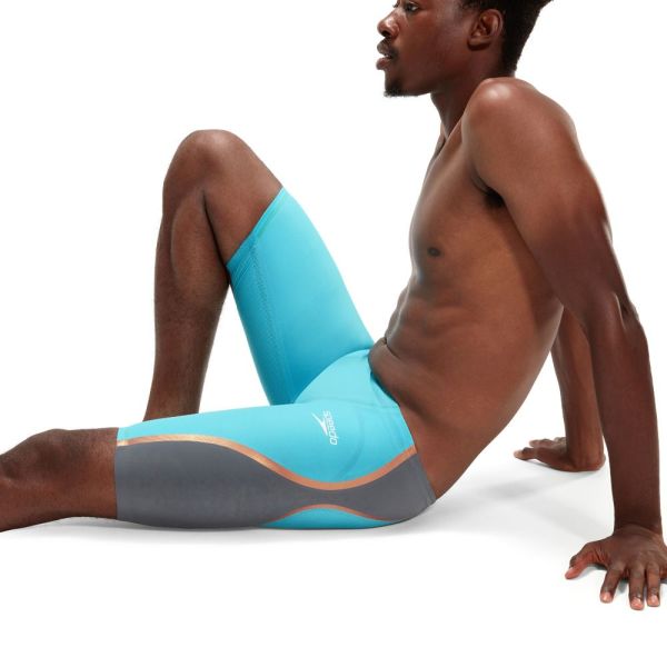 SPEEDO ERKEK YARIŞ MAYOSU LZR INTENT JAM AM GREEN/GREY 8-11976H546 UK BEDEN YZM