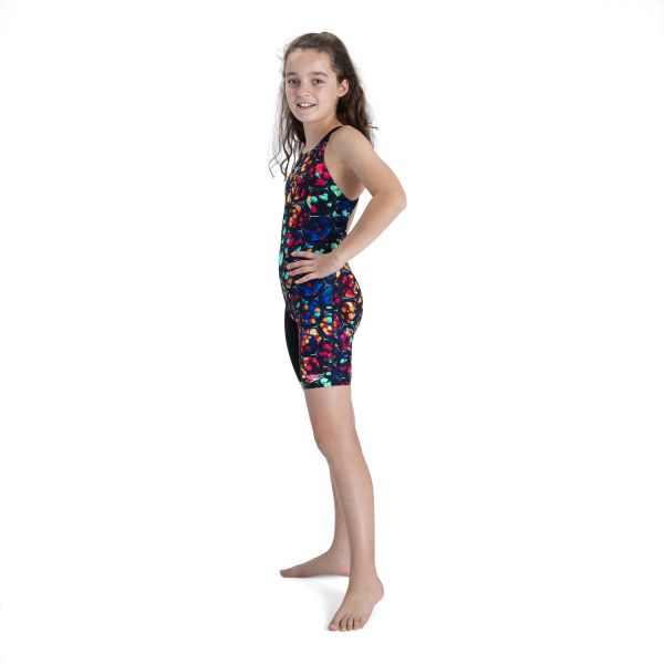 SPEEDO KIZ ÇOCUK YARIŞ MAYOSU END+ KSKN JF BLK/BLU 8-09732D890