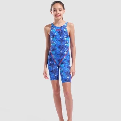 ARENA KIZ ÇOCUK YARI KARBON YARIŞ MAYOSU POWERSKIN ST NEXT LE OB JR OPEN BACK 006350204