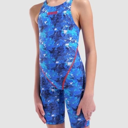 ARENA KIZ ÇOCUK YARI KARBON YARIŞ MAYOSU POWERSKIN ST NEXT LE OB JR OPEN BACK 006350204