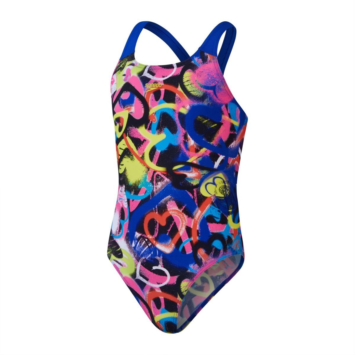 SPEEDO KIZ ÇOCUK YÜZÜCÜ MAYOSU ALV PWRBCK JF PINK BLUE 8-00373416636