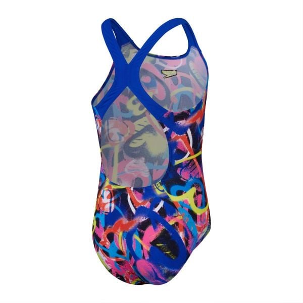 SPEEDO KIZ ÇOCUK YÜZÜCÜ MAYOSU ALV PWRBCK JF PINK BLUE 8-00373416636