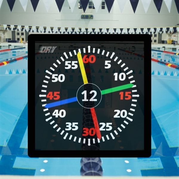 4 KOLLU DİJİTAL LED YÜZME HAVUZ ANTRENMAN SAATİ