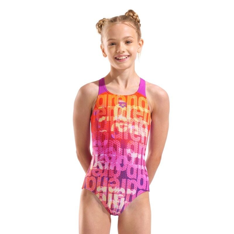 ARENA KIZ ÇOCUK YÜZÜCÜ MAYOSU GIRL'S ARENA MULTI COLOURS SWIMSUIT V BACK 009007908