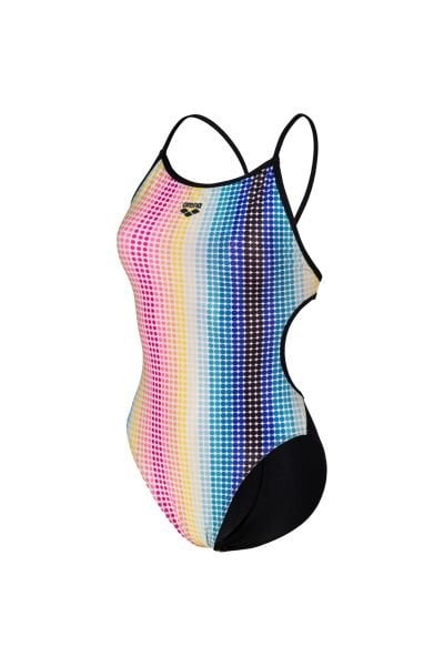 ARENA BAYAN YÜZÜCÜ MAYOSU WOMEN'S ARENA CIRCLE STRIPE SWIMSUIT LACE BACK 005927550