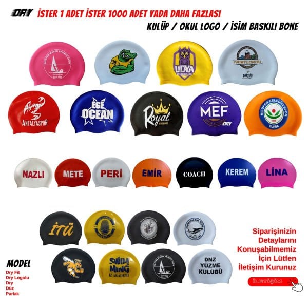 BASKILI BONE 100 ADET ÇİFT TARAF LOGO BASKILI