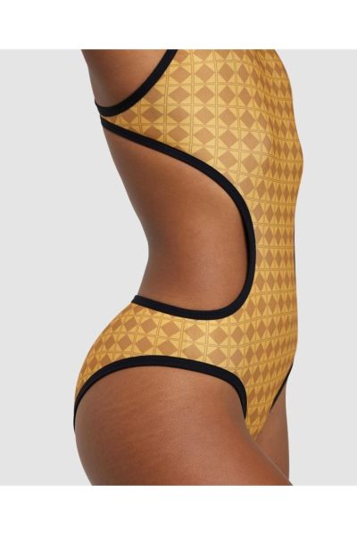 ARENA BAYAN YÜZÜCÜ MAYOSU WOMEN'S ARENA 50TH GOLD SWIMSUIT TECH ON 006179305