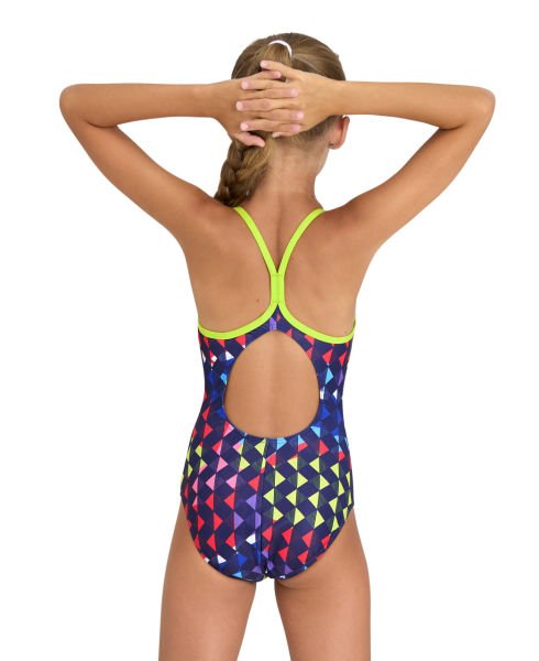 ARENA KIZ ÇOCUK YÜZÜCÜ MAYOSU GIRL'S ARENA CARNIVAL SWIMSUIT LIGHTDROP BACK 005997750