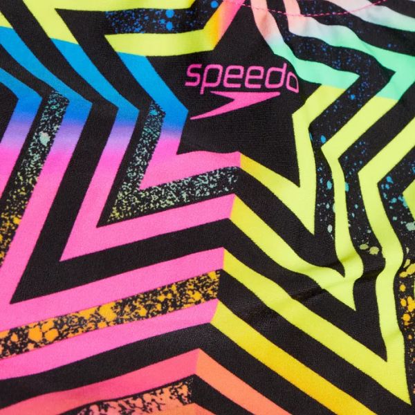 SPEEDO KIZ ÇOCUK YÜZÜCÜ MAYOSU DIGI PLMT SPBK JF BLACK PINK 8-00262716801 YZM