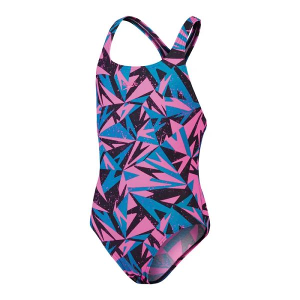 SPEEDO KIZ ÇOCUK YÜZÜCÜ MAYOSU HYPERBOOM MDLT JF PINK GREEN 8-1285815578-