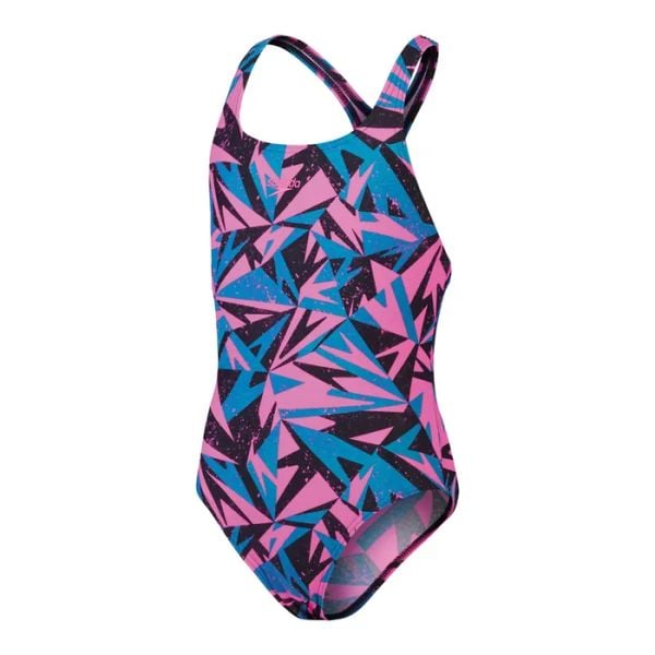 SPEEDO KIZ ÇOCUK YÜZÜCÜ MAYOSU HYPERBOOM MDLT JF PINK GREEN 8-1285815578-