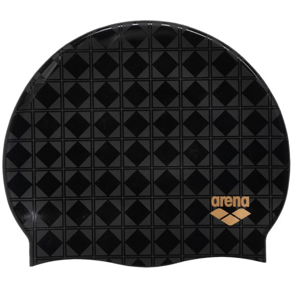 ARENA SİYAH YÜZÜCÜ SİLİKON BONE ICONS TEAM STRIPE CAP 001463114 YZM